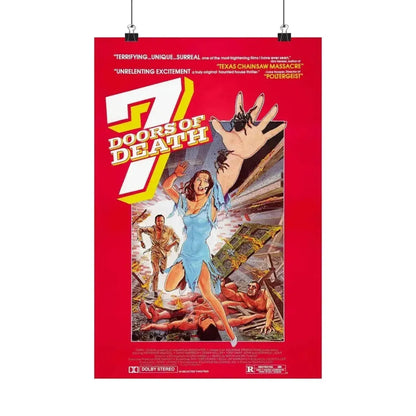 7 DOORS OF DEATH (THE BEYOND) 1981 - Paper Movie Poster 12″ x 18″ Matte - The Sticker Space