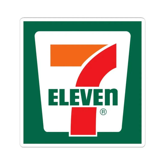 7-Eleven (Logo) STICKER Vinyl Kiss-Cut Decal 2 Inch White - The Sticker Space