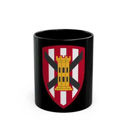 7 Engineer Brigade (U.S. Army) Black Coffee Mug-11oz-The Sticker Space