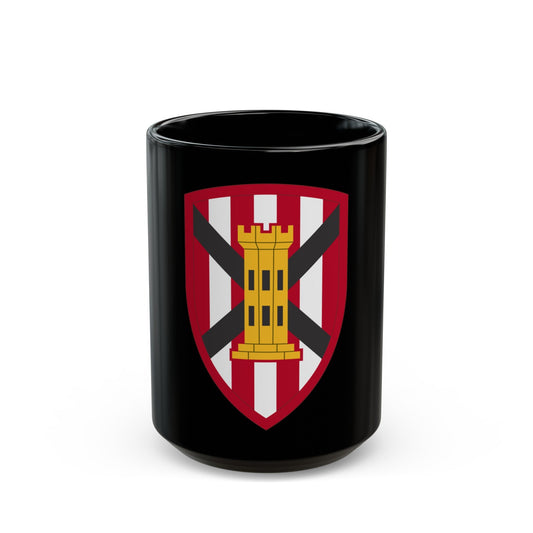 7 Engineer Brigade (U.S. Army) Black Coffee Mug-15oz-The Sticker Space