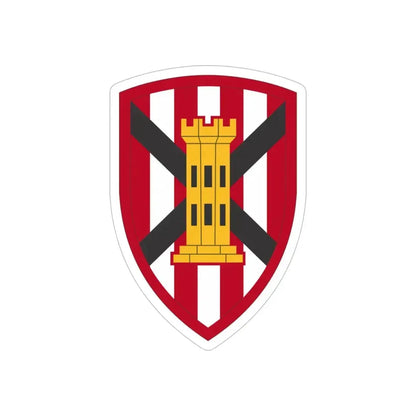 7 Engineer Brigade (U.S. Army) REVERSE PRINT Transparent Die-Cut STICKER - The Sticker Space