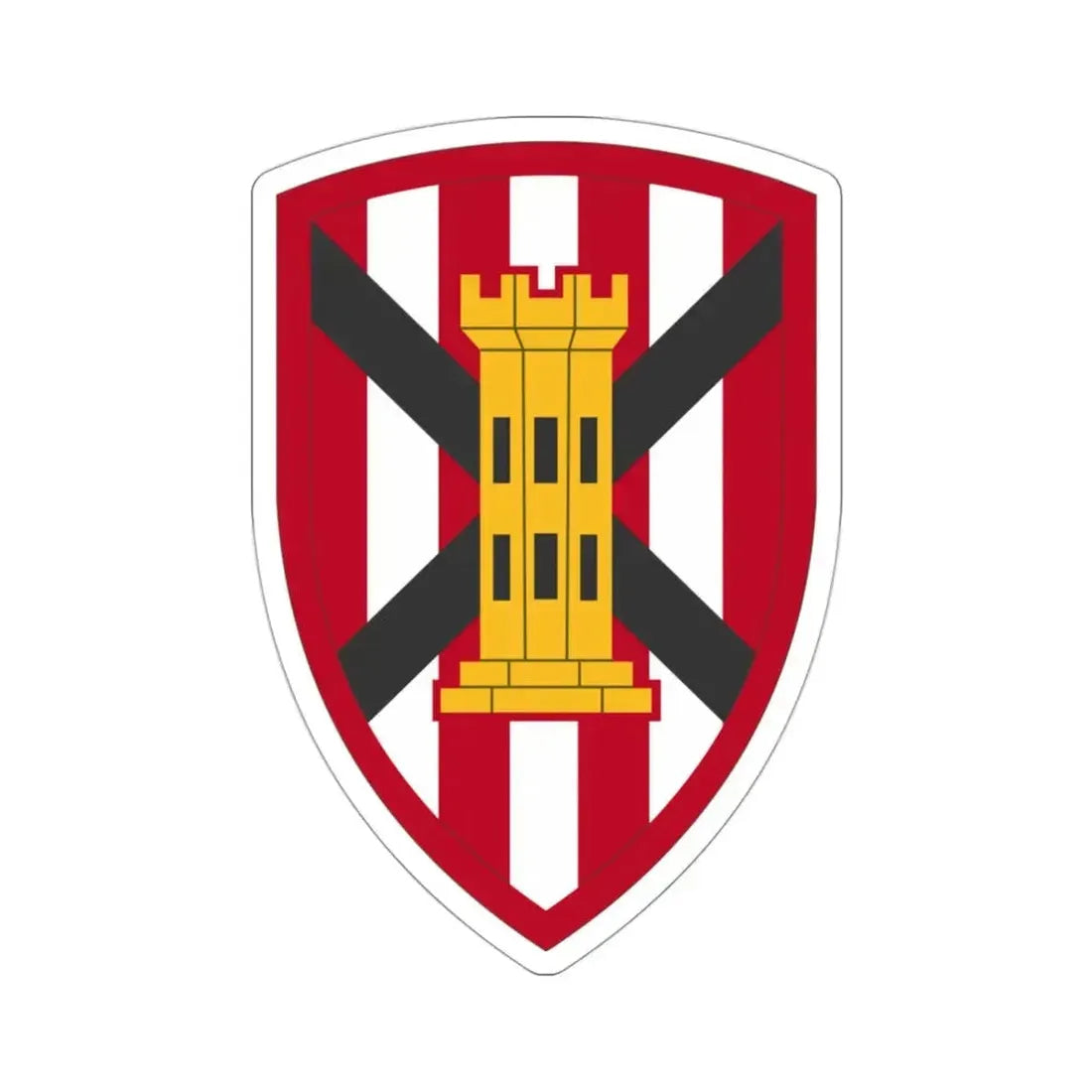 7 Engineer Brigade (U.S. Army) STICKER Vinyl Die-Cut Decal 3 Inch - The Sticker Space