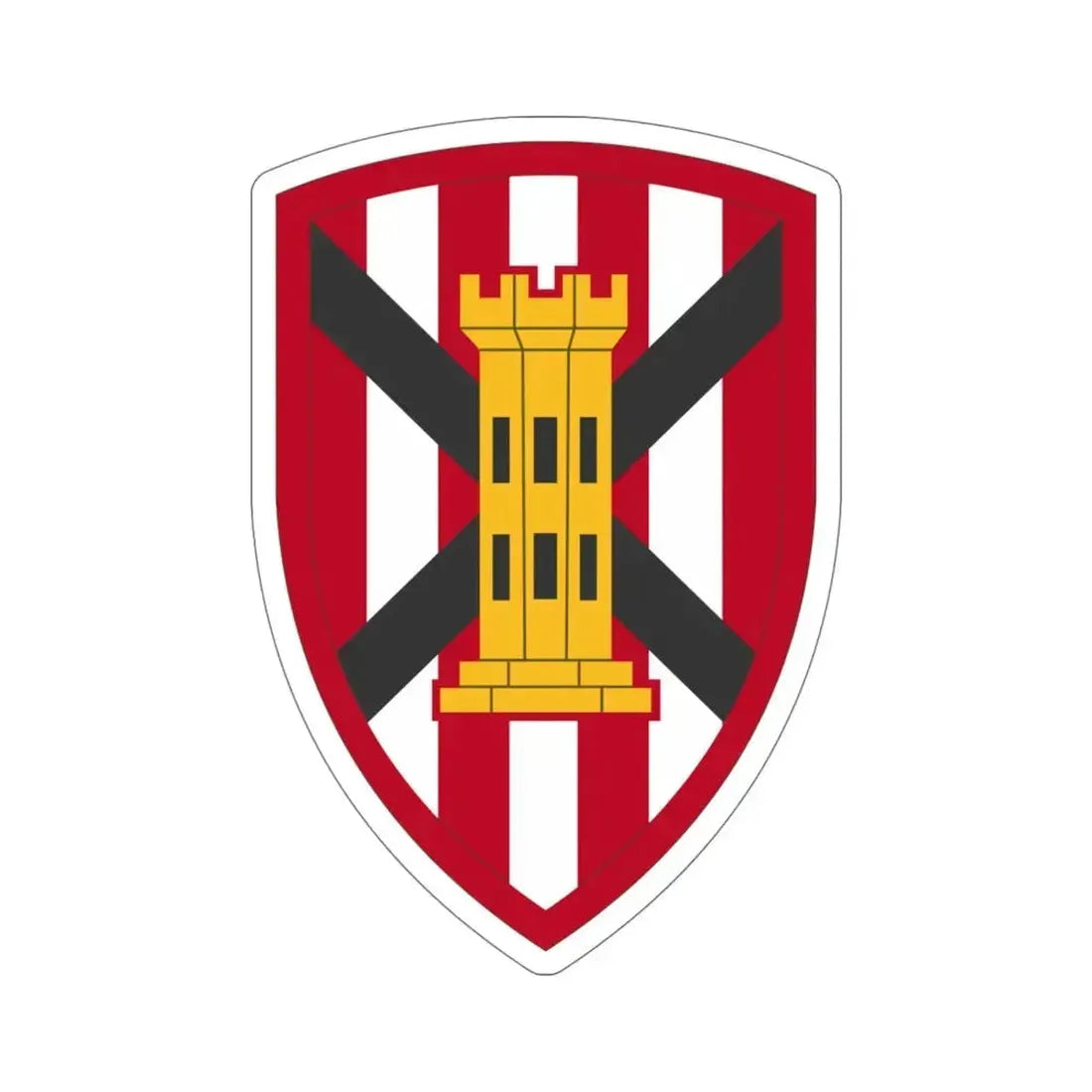 7 Engineer Brigade (U.S. Army) STICKER Vinyl Die-Cut Decal 5 Inch - The Sticker Space