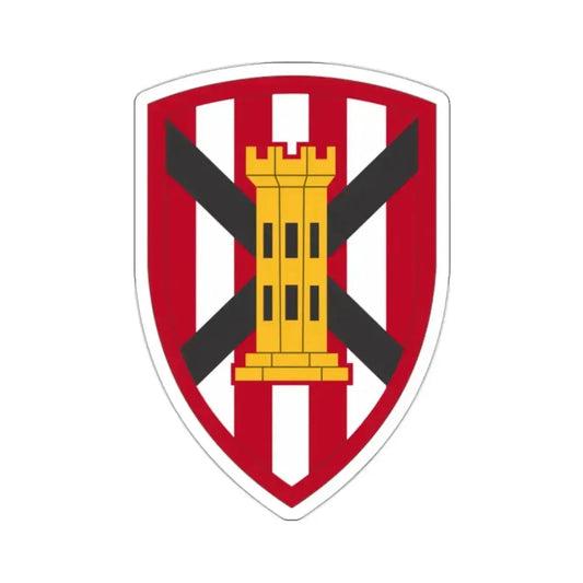 7 Engineer Brigade (U.S. Army) STICKER Vinyl Kiss-Cut Decal 2 Inch White - The Sticker Space