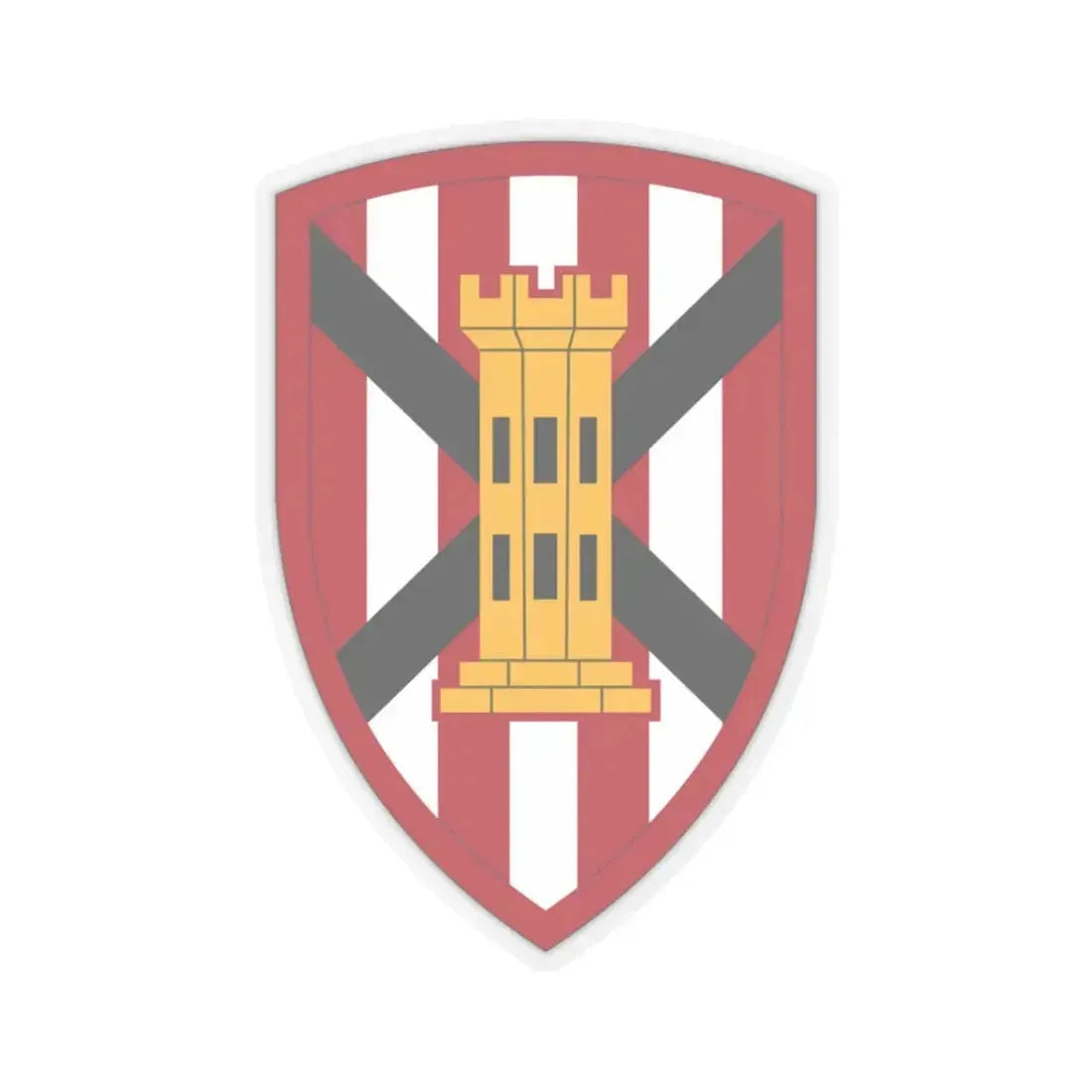 7 Engineer Brigade (U.S. Army) STICKER Vinyl Kiss-Cut Decal 3 Inch Transparent - The Sticker Space