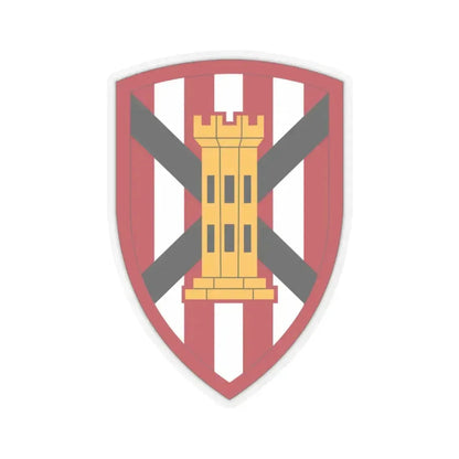 7 Engineer Brigade (U.S. Army) STICKER Vinyl Kiss-Cut Decal 4 Inch Transparent - The Sticker Space