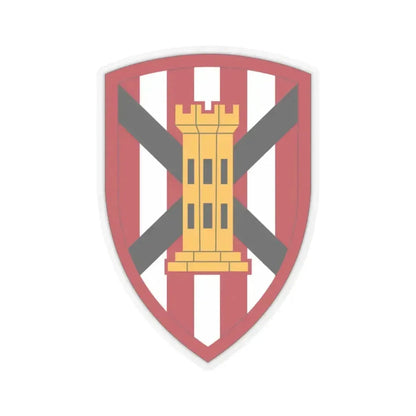 7 Engineer Brigade (U.S. Army) STICKER Vinyl Kiss-Cut Decal 6 Inch Transparent - The Sticker Space