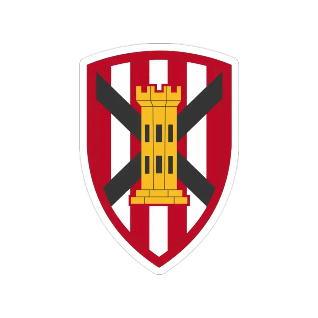 7 Engineer Brigade (U.S. Army) Transparent STICKER Die-Cut Vinyl Decal 2 Inch - The Sticker Space