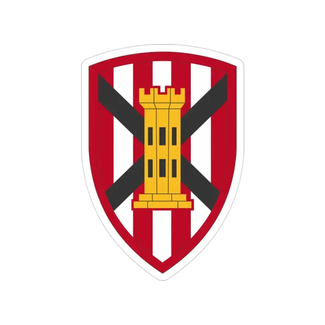 7 Engineer Brigade (U.S. Army) Transparent STICKER Die-Cut Vinyl Decal 3 Inch - The Sticker Space