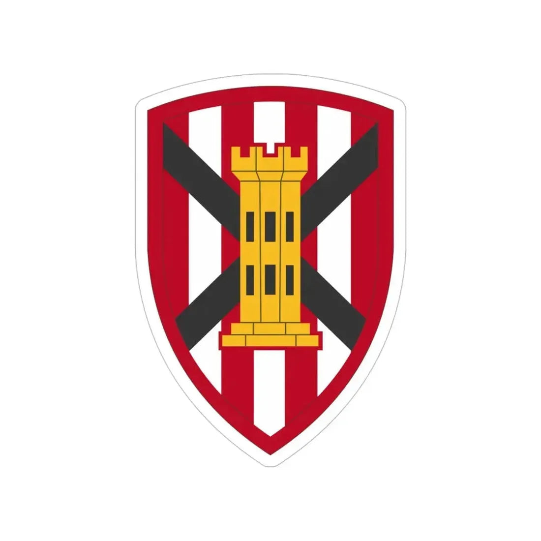 7 Engineer Brigade (U.S. Army) Transparent STICKER Die-Cut Vinyl Decal 5 Inch - The Sticker Space