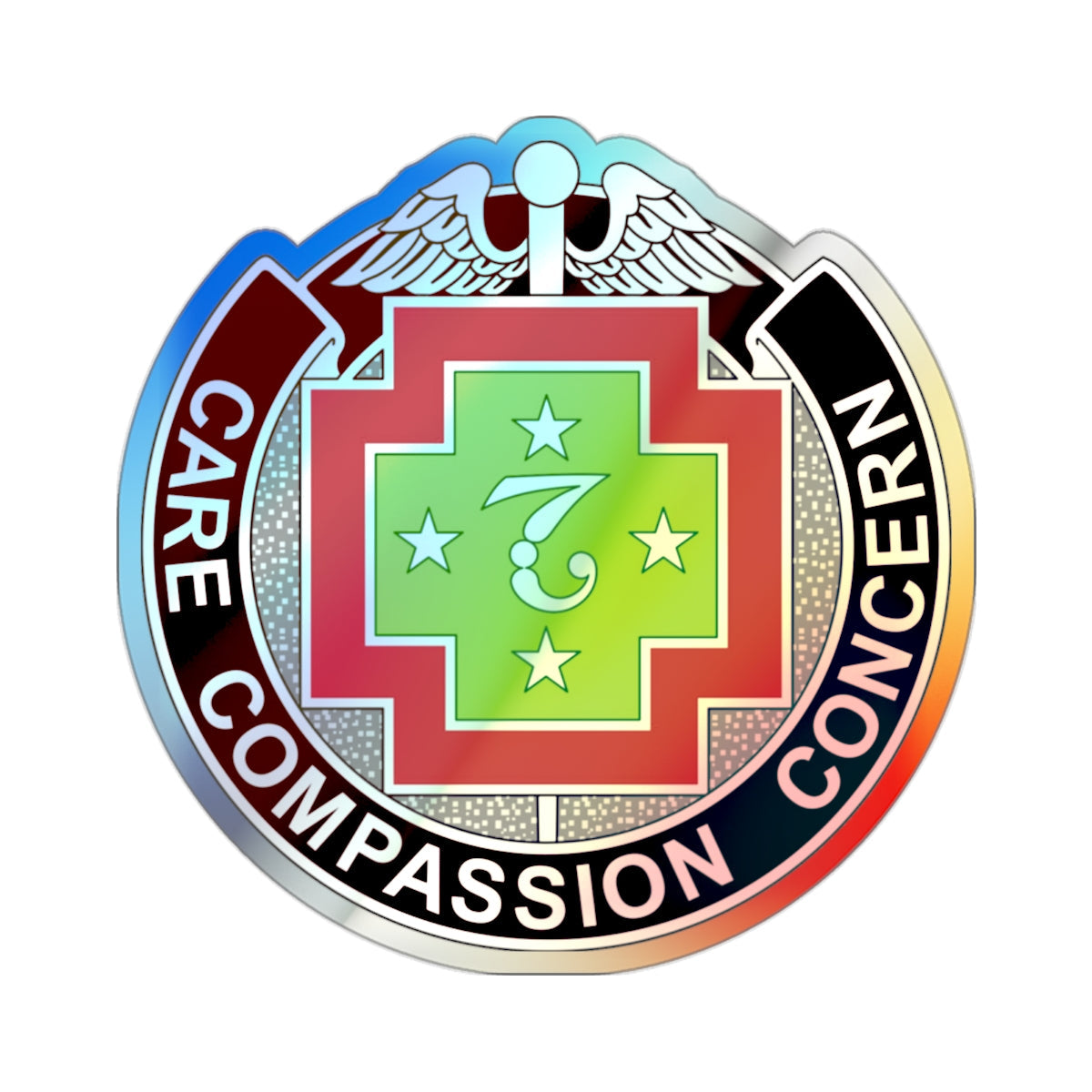 7 Field Hospital (U.S. Army) Holographic STICKER Die-Cut Vinyl Decal-2 Inch-The Sticker Space