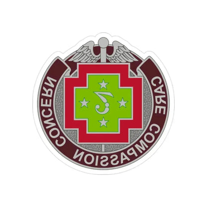 7 Field Hospital (U.S. Army) REVERSE PRINT Transparent Die-Cut STICKER 2 Inch Die-Cut Transparent - The Sticker Space