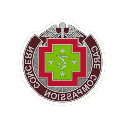 7 Field Hospital (U.S. Army) REVERSE PRINT Transparent Die-Cut STICKER 3 Inch Die-Cut Transparent - The Sticker Space