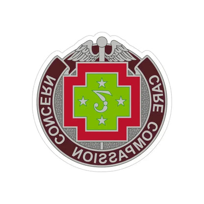 7 Field Hospital (U.S. Army) REVERSE PRINT Transparent Die-Cut STICKER - The Sticker Space