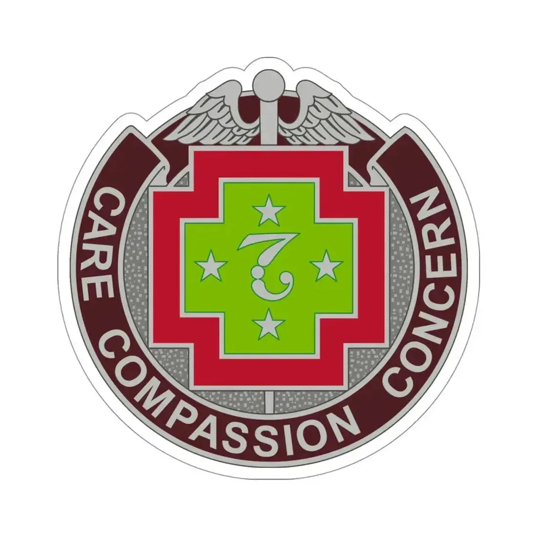 7 Field Hospital (U.S. Army) STICKER Vinyl Die-Cut Decal 4 Inch - The Sticker Space