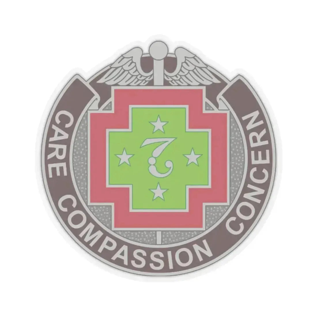 7 Field Hospital (U.S. Army) STICKER Vinyl Kiss-Cut Decal 2 Inch Transparent - The Sticker Space