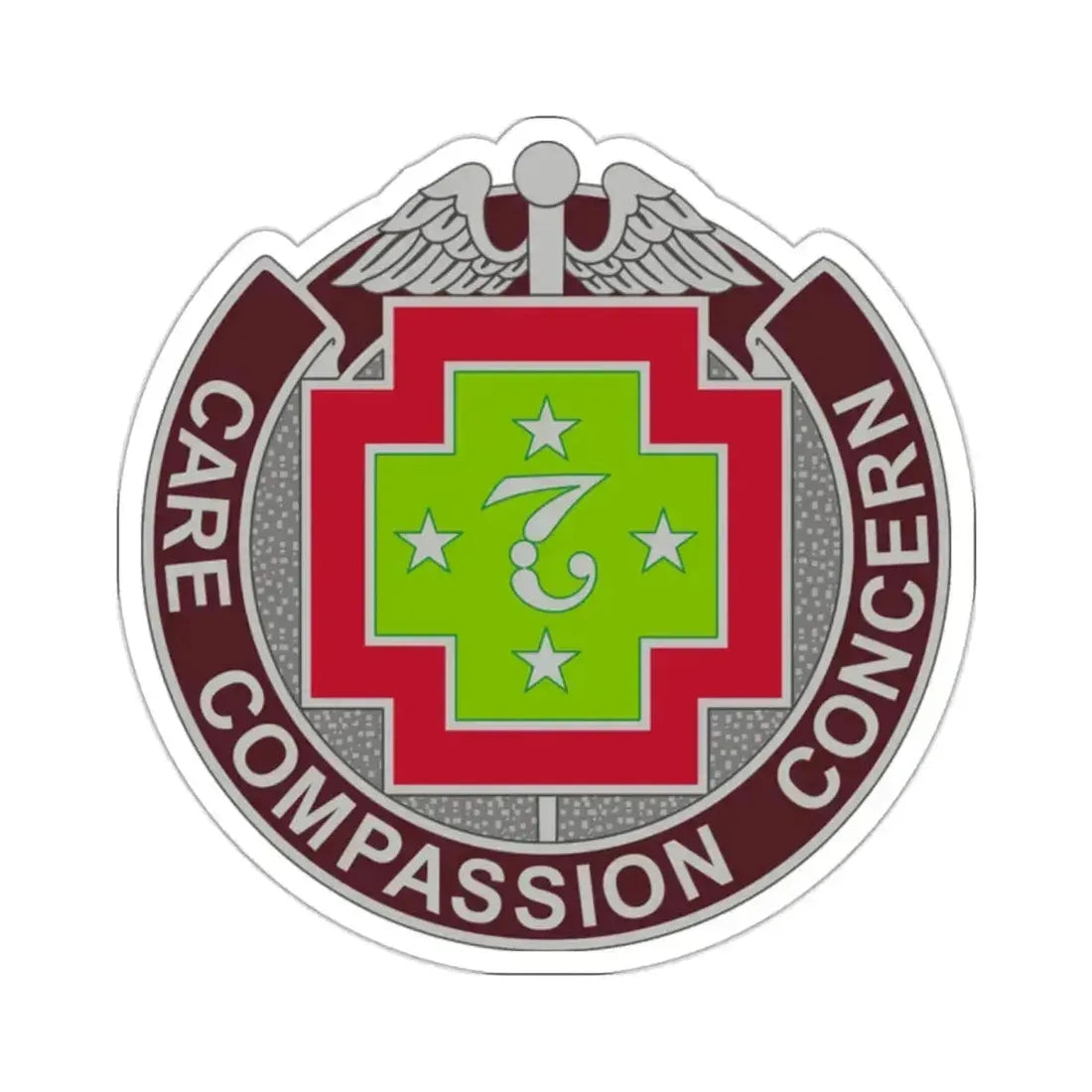 7 Field Hospital (U.S. Army) STICKER Vinyl Kiss-Cut Decal 2 Inch White - The Sticker Space