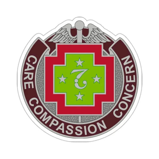 7 Field Hospital (U.S. Army) STICKER Vinyl Kiss-Cut Decal 2 Inch White - The Sticker Space