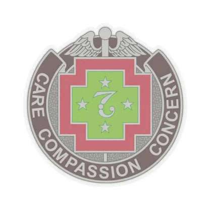 7 Field Hospital (U.S. Army) STICKER Vinyl Kiss-Cut Decal 3 Inch Transparent - The Sticker Space