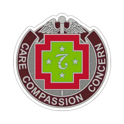 7 Field Hospital (U.S. Army) STICKER Vinyl Kiss-Cut Decal 3 Inch White - The Sticker Space