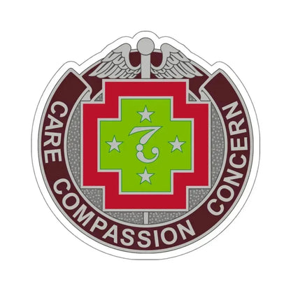 7 Field Hospital (U.S. Army) STICKER Vinyl Kiss-Cut Decal 4 Inch White - The Sticker Space