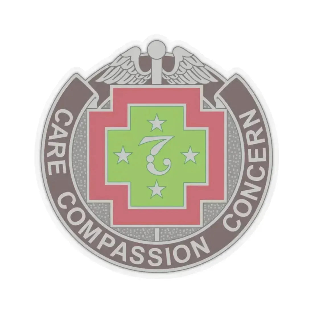 7 Field Hospital (U.S. Army) STICKER Vinyl Kiss-Cut Decal 6 Inch Transparent - The Sticker Space