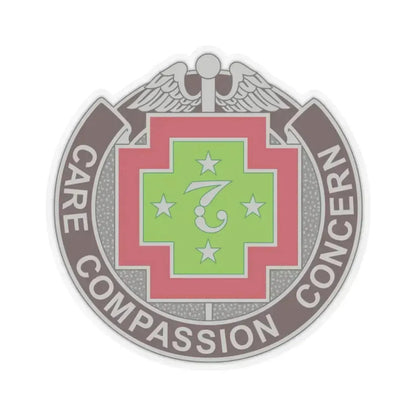 7 Field Hospital (U.S. Army) STICKER Vinyl Kiss-Cut Decal 6 Inch Transparent - The Sticker Space
