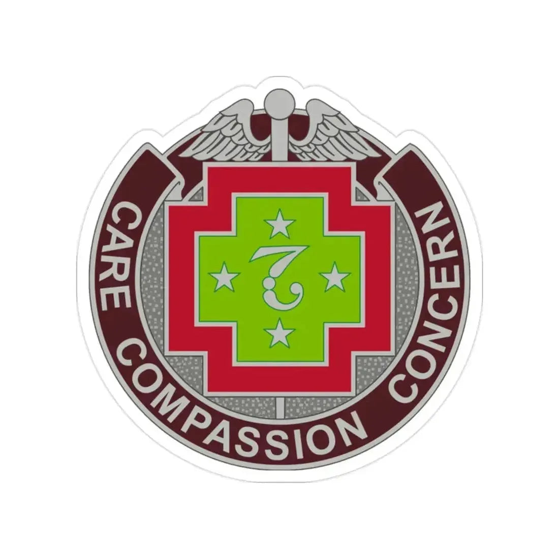 7 Field Hospital (U.S. Army) Transparent STICKER Die-Cut Vinyl Decal 2 Inch - The Sticker Space