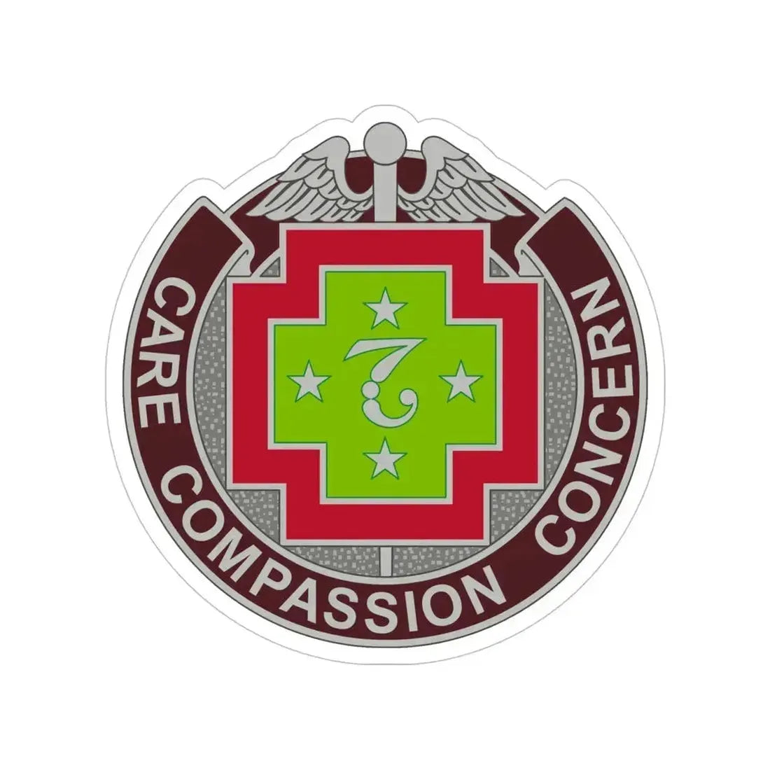 7 Field Hospital (U.S. Army) Transparent STICKER Die-Cut Vinyl Decal 5 Inch - The Sticker Space