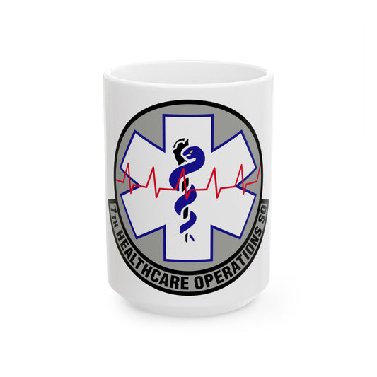 7 Healthcare Operations Squadron AFGSC (U.S. Air Force) White Coffee Mug-15oz-The Sticker Space