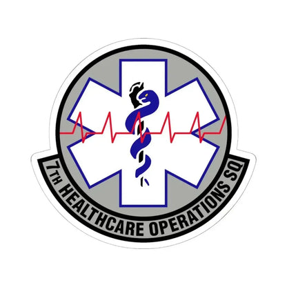 7 Healthcare Operations Squadron AFGSC (U.S. Air Force) STICKER Vinyl Kiss-Cut Decal 6 Inch White - The Sticker Space