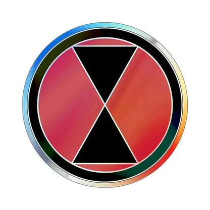 7 Infantry Division (U.S. Army) Holographic STICKER Die-Cut Vinyl Decal 6 Inch Holographic - The Sticker Space