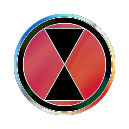 7 Infantry Division (U.S. Army) Holographic STICKER Die-Cut Vinyl Decal - The Sticker Space