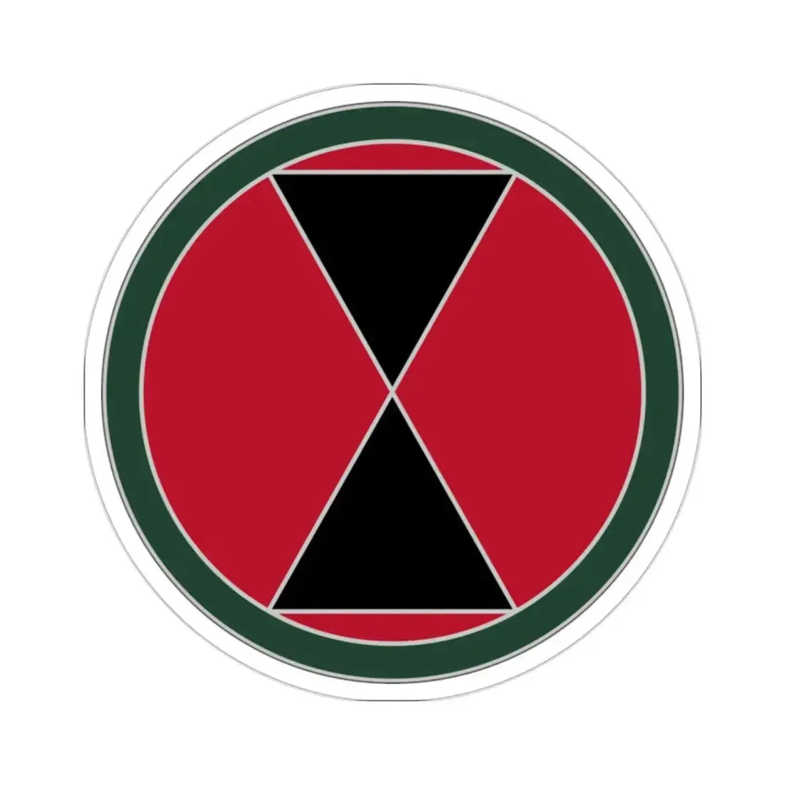 7 Infantry Division (U.S. Army) STICKER Vinyl Die-Cut Decal 2 Inch - The Sticker Space