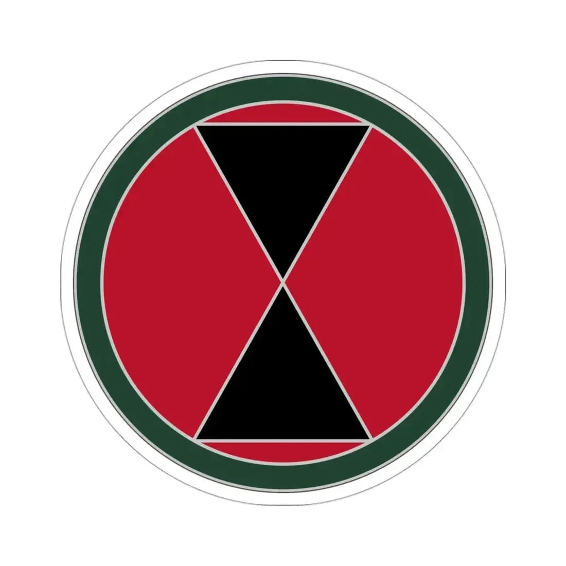 7 Infantry Division (U.S. Army) STICKER Vinyl Die-Cut Decal 3 Inch - The Sticker Space