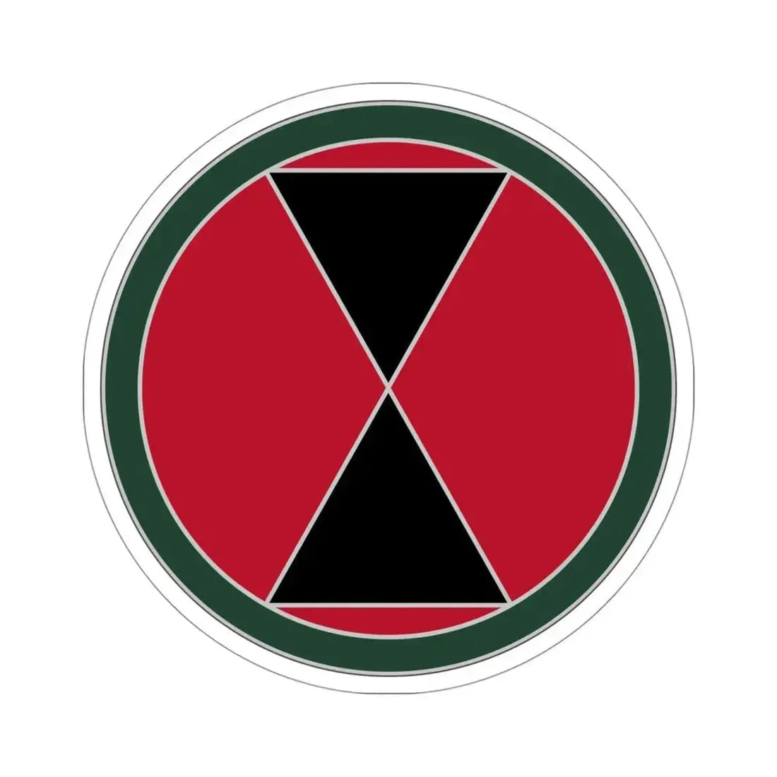 7 Infantry Division (U.S. Army) STICKER Vinyl Die-Cut Decal 4 Inch - The Sticker Space