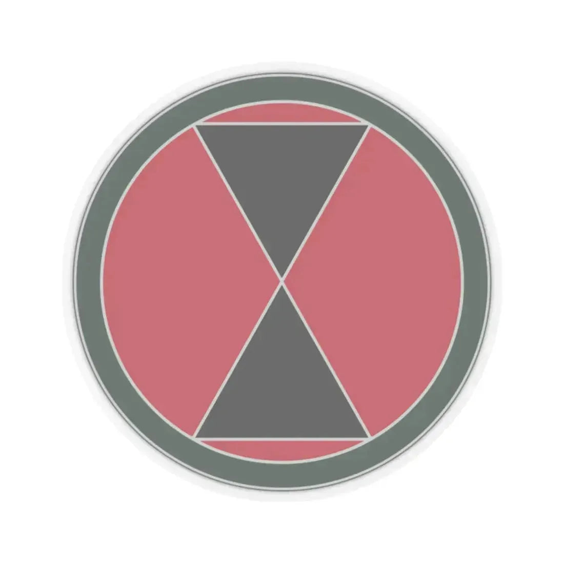 7 Infantry Division (U.S. Army) STICKER Vinyl Kiss-Cut Decal 2 Inch Transparent - The Sticker Space