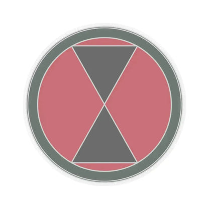 7 Infantry Division (U.S. Army) STICKER Vinyl Kiss-Cut Decal 2 Inch Transparent - The Sticker Space