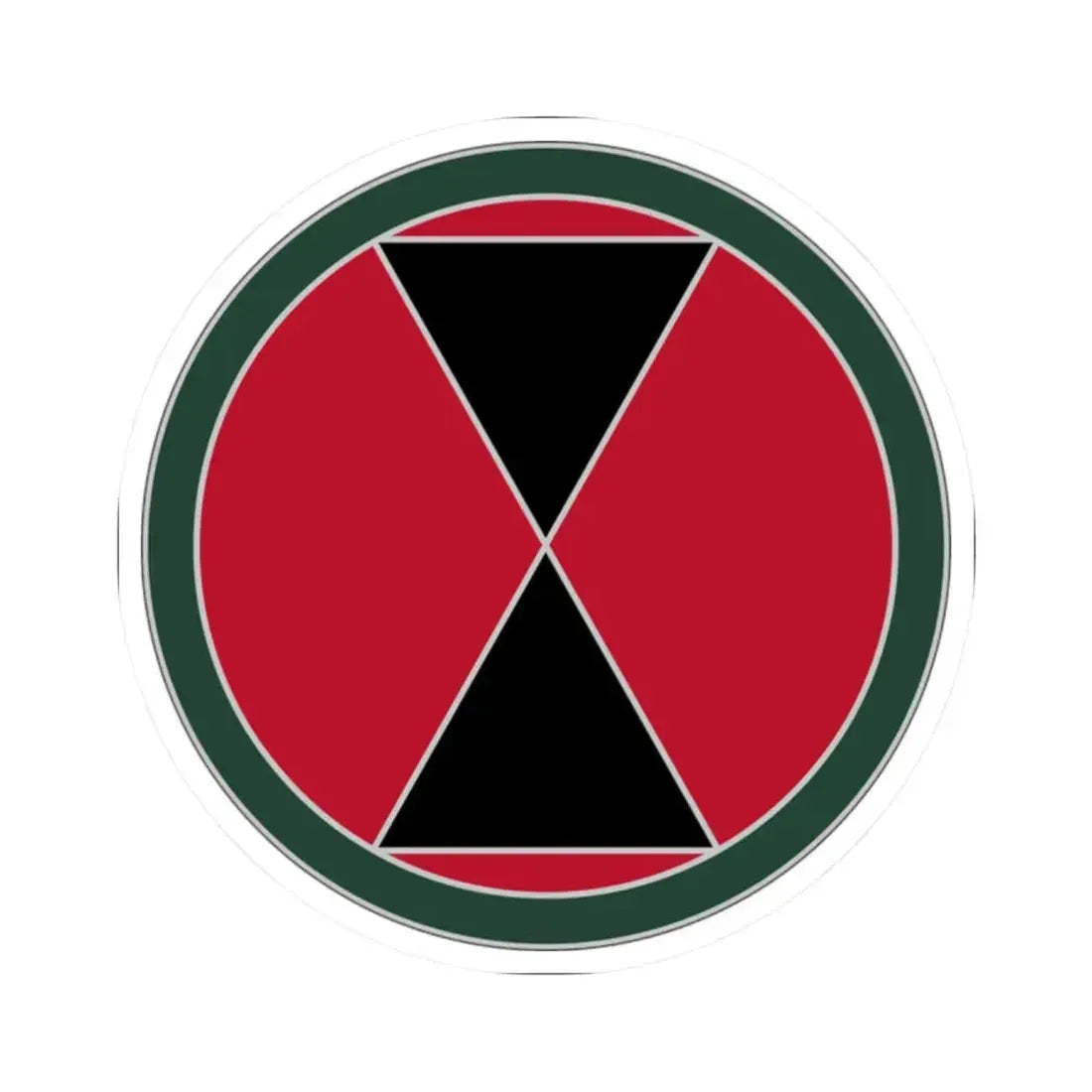 7 Infantry Division (U.S. Army) STICKER Vinyl Kiss-Cut Decal 2 Inch White - The Sticker Space