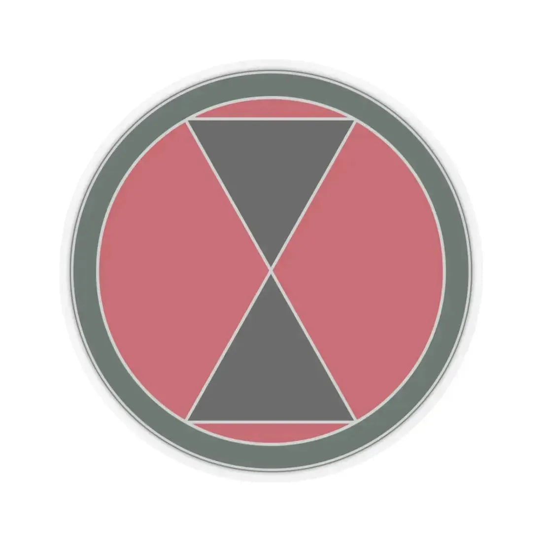 7 Infantry Division (U.S. Army) STICKER Vinyl Kiss-Cut Decal 3 Inch Transparent - The Sticker Space