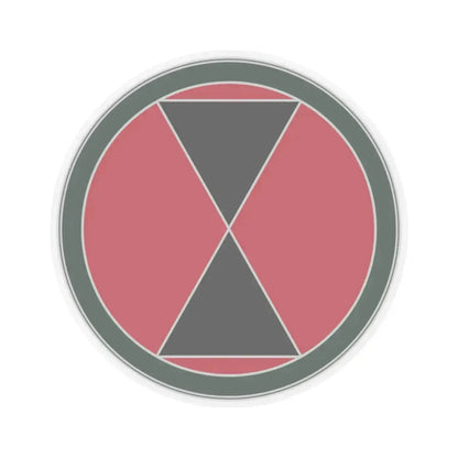 7 Infantry Division (U.S. Army) STICKER Vinyl Kiss-Cut Decal 3 Inch Transparent - The Sticker Space
