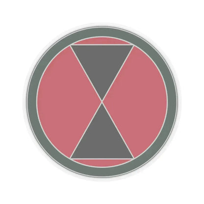 7 Infantry Division (U.S. Army) STICKER Vinyl Kiss-Cut Decal 6 Inch Transparent - The Sticker Space