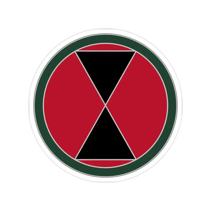 7 Infantry Division (U.S. Army) Transparent STICKER Die-Cut Vinyl Decal 2 Inch - The Sticker Space
