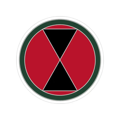 7 Infantry Division (U.S. Army) Transparent STICKER Die-Cut Vinyl Decal 3 Inch - The Sticker Space