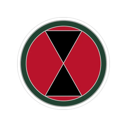 7 Infantry Division (U.S. Army) Transparent STICKER Die-Cut Vinyl Decal 4 Inch - The Sticker Space