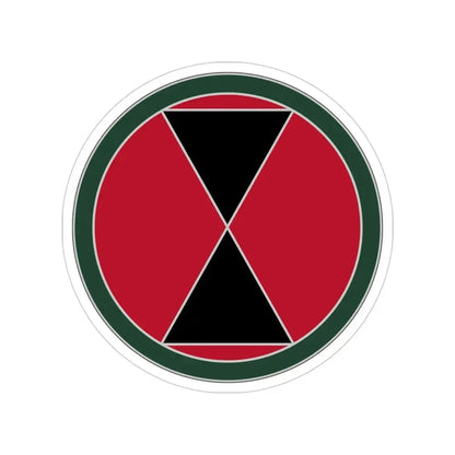 7 Infantry Division (U.S. Army) Transparent STICKER Die-Cut Vinyl Decal 5 Inch - The Sticker Space