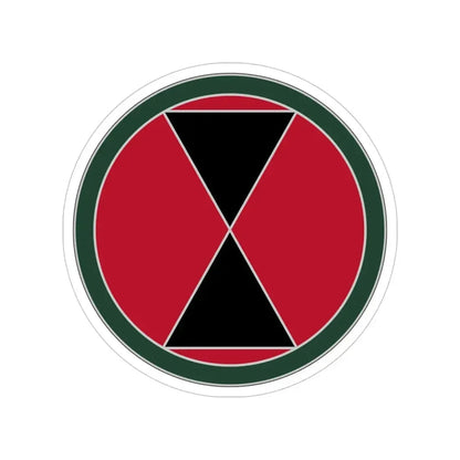 7 Infantry Division (U.S. Army) Transparent STICKER Die-Cut Vinyl Decal 6 Inch - The Sticker Space