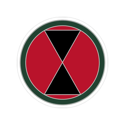 7 Infantry Division (U.S. Army) Transparent STICKER Die-Cut Vinyl Decal - The Sticker Space