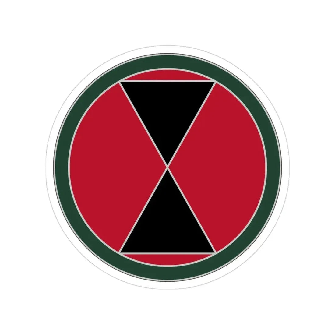 7 Infantry Division (U.S. Army) Transparent STICKER Die-Cut Vinyl Decal - The Sticker Space