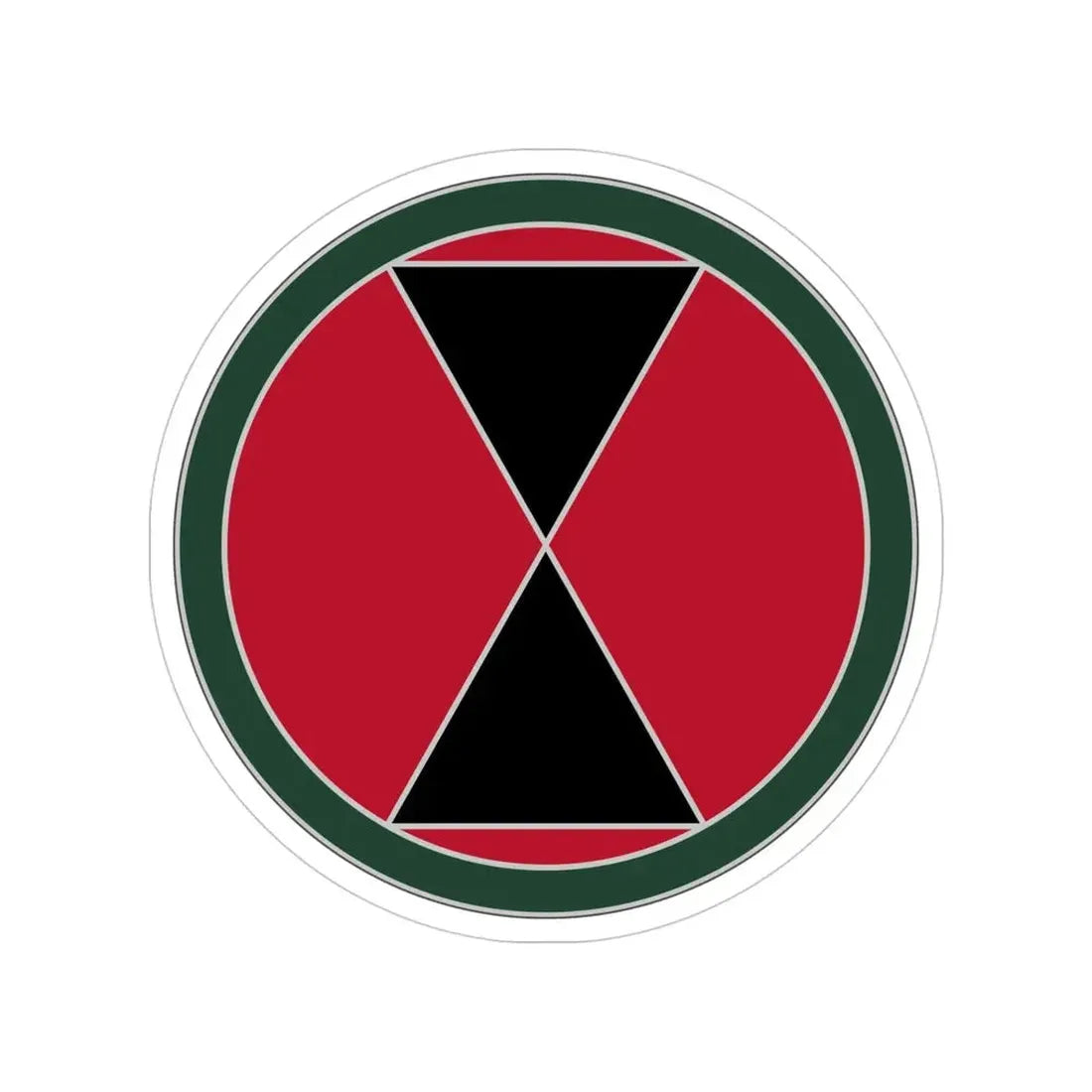 7 Infantry Division (U.S. Army) Transparent STICKER Die-Cut Vinyl Decal - The Sticker Space